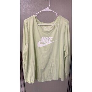 The Nike Tee 2X Lemon/Limish long sleeve